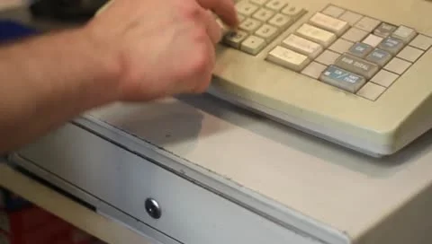 Cash Register Stock Footage 10595730