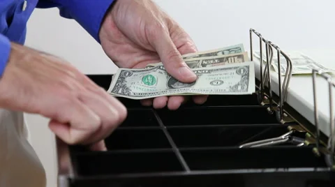 Cash Register Stock Footage 43353869