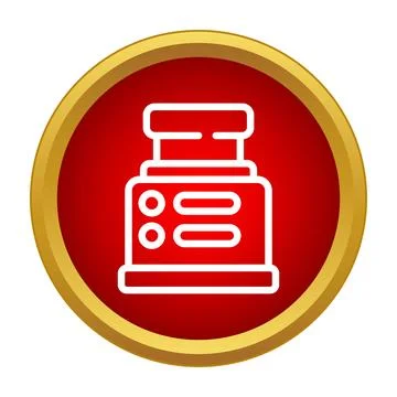 Cash register icon representing point of sale retail Stock Illustration