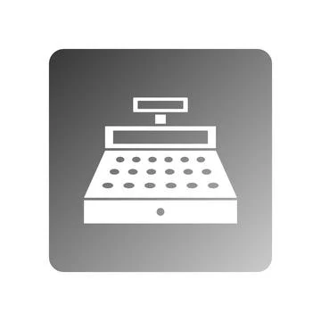Cash register icon vector Stock Illustration