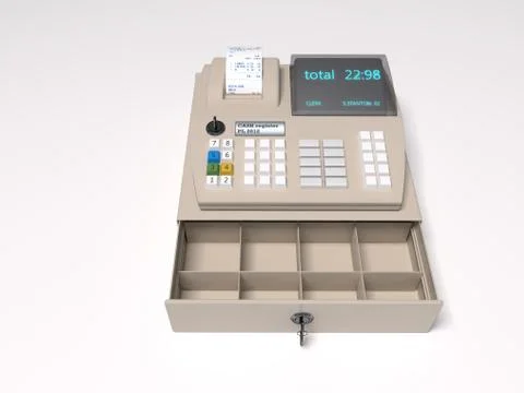 Cash register Stock Illustration