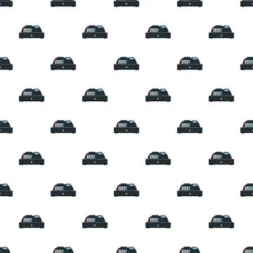 Cash register pattern creating a commerce and retail background Stock Illustration