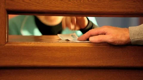 Cash settlement Stock Footage 8851935