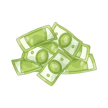 Cash stack Stock Illustration