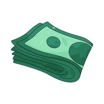 Cash stack Stock Illustration