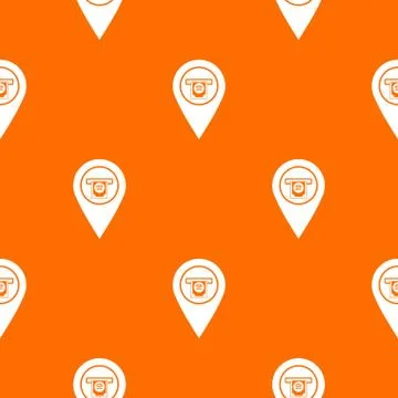 Cash terminal pointer pattern seamless Stock Illustration