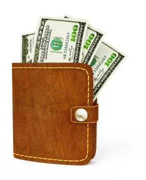 Cash wallet Stock Illustration