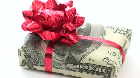 Cash wrapped gift loop V3 - HD Stock-Footage 571427