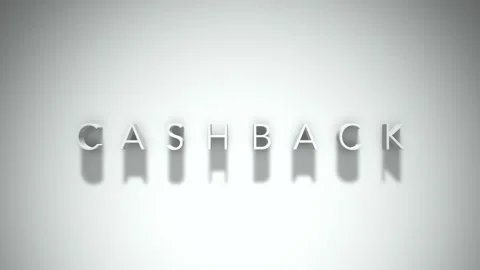 Cashback 3D title animation with shadows on a white background Stock Footage 297666900