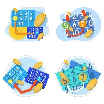 Cashback and returns illustration set Stock Illustration