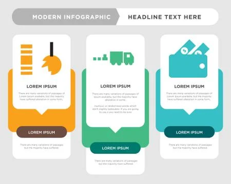 Cashback, commodities, durable infographic Illustrazione stock
