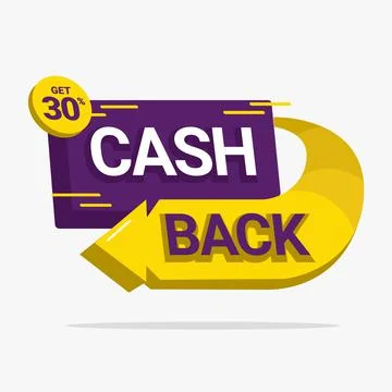 Cashback discount label sticker vector illustration Stock Illustration
