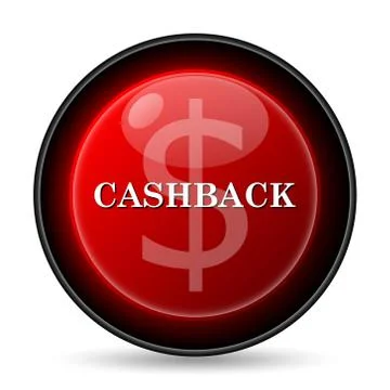 Cashback icon. internet button on white background.. Illustrazione stock