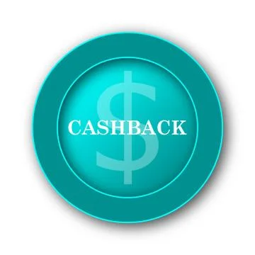  Cashback icon. Internet button on white background. Illustrazione stock
