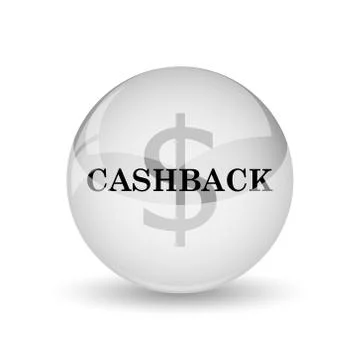 Cashback icon. Internet button on white background. Stock Illustration