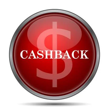 Cashback icon. Internet button on white background.. Stock Illustration