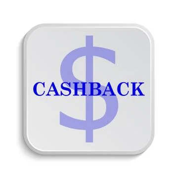 Cashback icon. Internet button on white background.. Stock Illustration