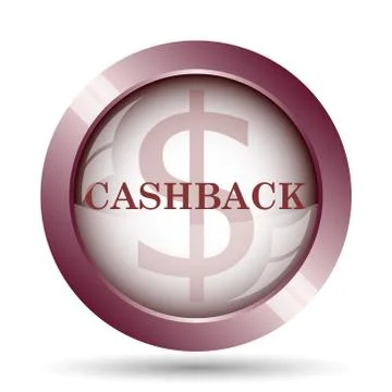 Cashback icon. Internet button on white background.. Stock Illustration