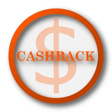 Cashback icon. Internet button on white background.. Stock Illustration