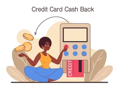 Cashback loyalty program. Client retention with financial compensation Stock Illustration