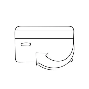 Cashback program. Credit card with arrow. Refund money poster set Stock Illustration