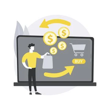 Cashback service abstract concept vector illustration. Stock Illustration