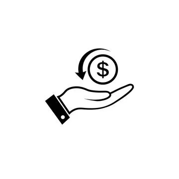 Cashback vector icon in flat. Return money symbol. Stock Illustration