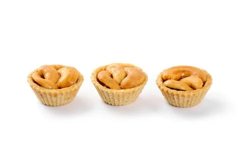 Cashew nut pie Stock Photos
