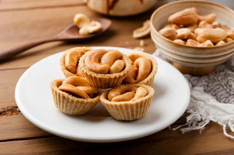 Cashew nut pie Foto stock