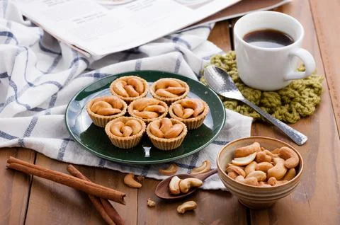 Cashew nut pie Foto stock
