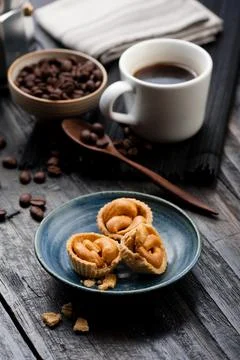 Cashew nut pie Stock Photos