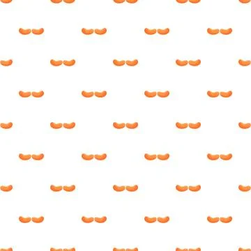 Cashew nut repeating pattern on white background 库存插图