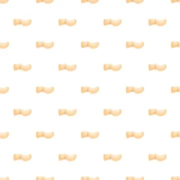 Cashew nut seamless pattern digital illustration design Stock Illustration