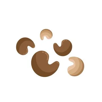 Cashew nut vector illustration concept design templatecashew Stock Illustration