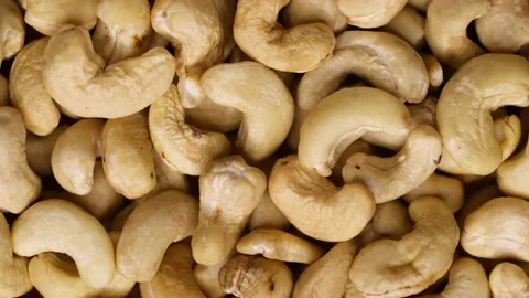 Cashew nuts as a background, top view. Stock Footage 234590122