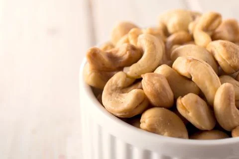 Cashew nuts close up Stock Photos