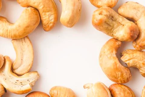 Cashew nuts isolated Stock Photos