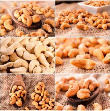 Cashew nuts Stock Photos