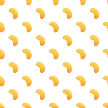 Cashew nuts repeating pattern forming seamless background Illustrazione stock