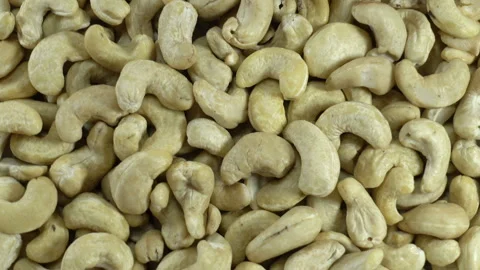 Cashew nuts rotates as a background. Stock Footage 134591103
