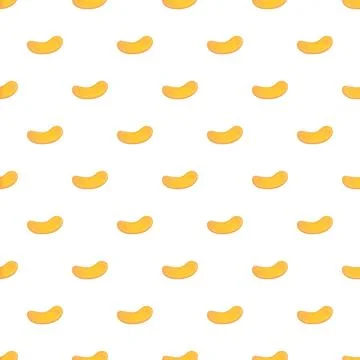 Cashew nuts seamless pattern creating a food background Stock Illustration