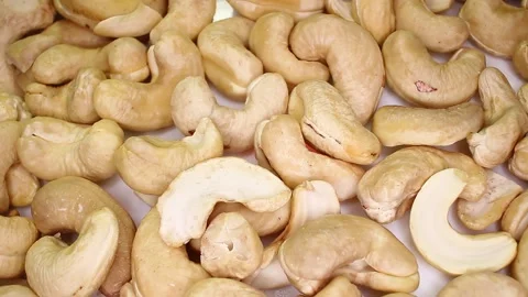 Cashew Nuts Texture Closeup Video Seamless Looping Stock Footage 140134179