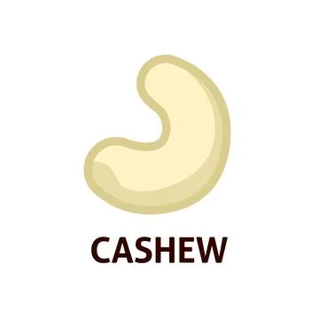 Cashew nuts vector icon Stock Illustration