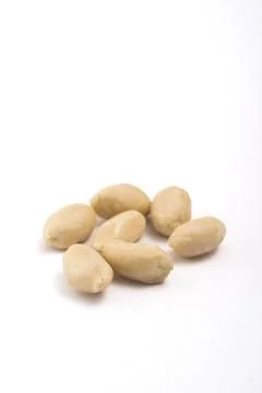 Cashew nuts on white background. Close up. Isolated. Stock Photos