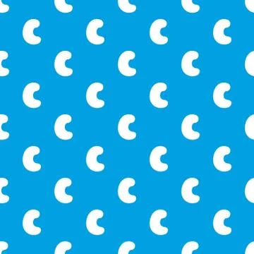 Cashew pattern seamless blue Stockillustratie