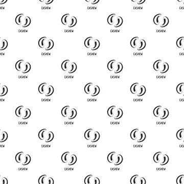 Cashew pattern seamless Illustrazione stock