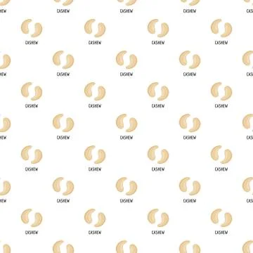 Cashew pattern seamless vector Stock Illustration