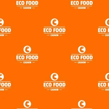 Cashew pattern vector orange イラスト素材