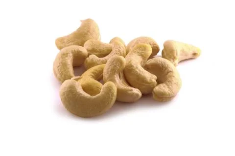 CASHEW WITH WHITE BACKGROUND Stock Photos