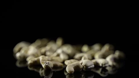 Cashews are a nut that is very beneficial for health. Stock Footage 342205341